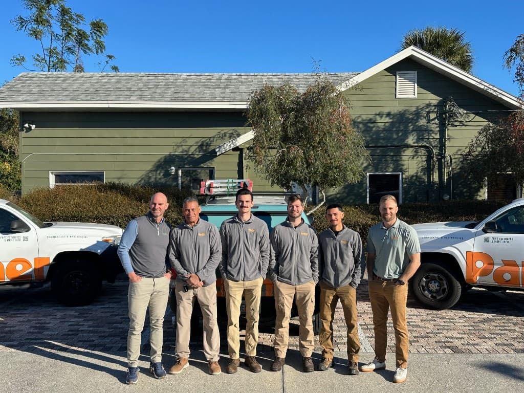 The Panther Pest Control team outside their Winter Park office